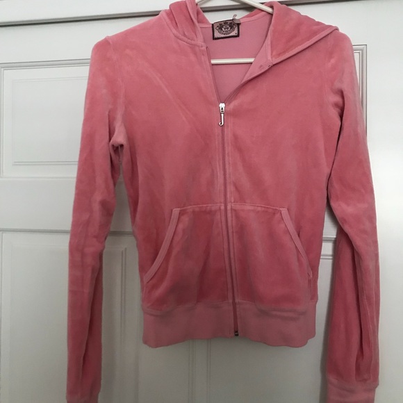 Juicy Couture Sweaters - Classic Juicy Couture Pink Velour Zip-Up